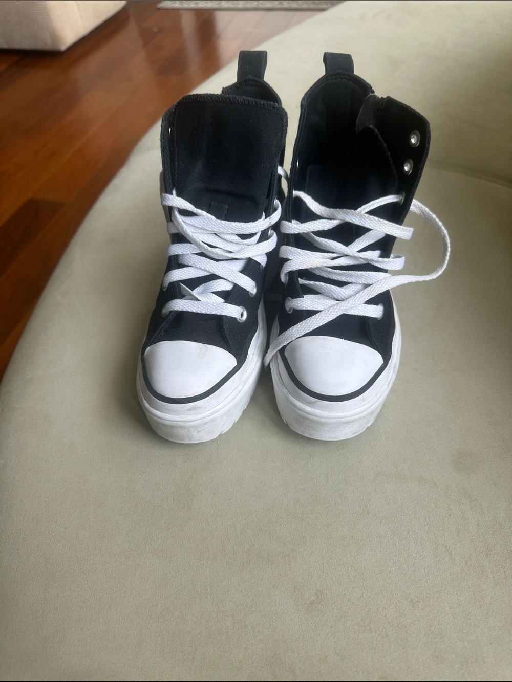 Converse Kids Black and White High-Top Sneakers